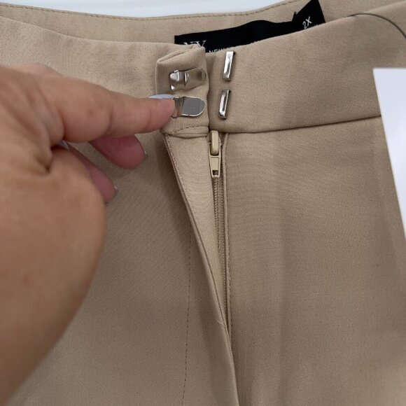 New York & Company Women's Plus Khaki Straight Pants 2X NWT - Picture 4 of 13